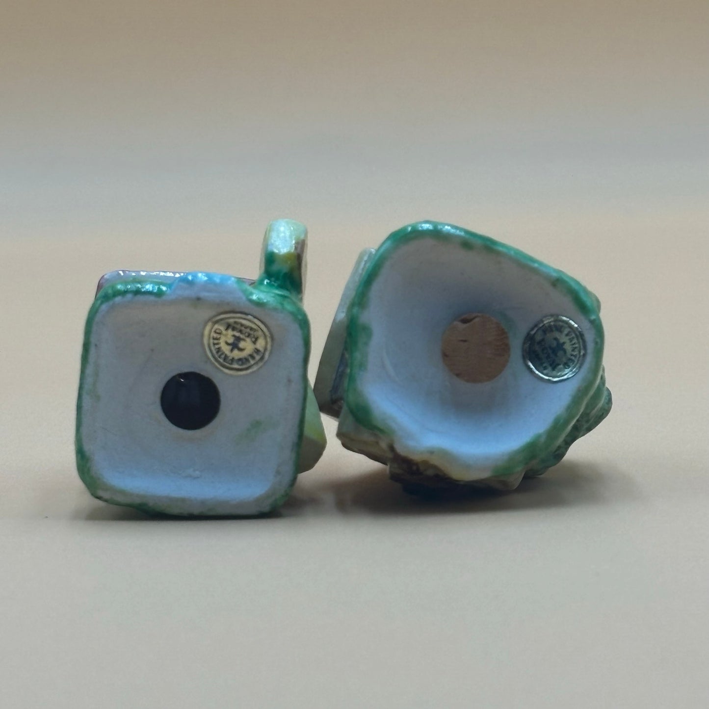 Vintage Hand Painted Royal Japan Miniature Windmill Salt & Pepper Set