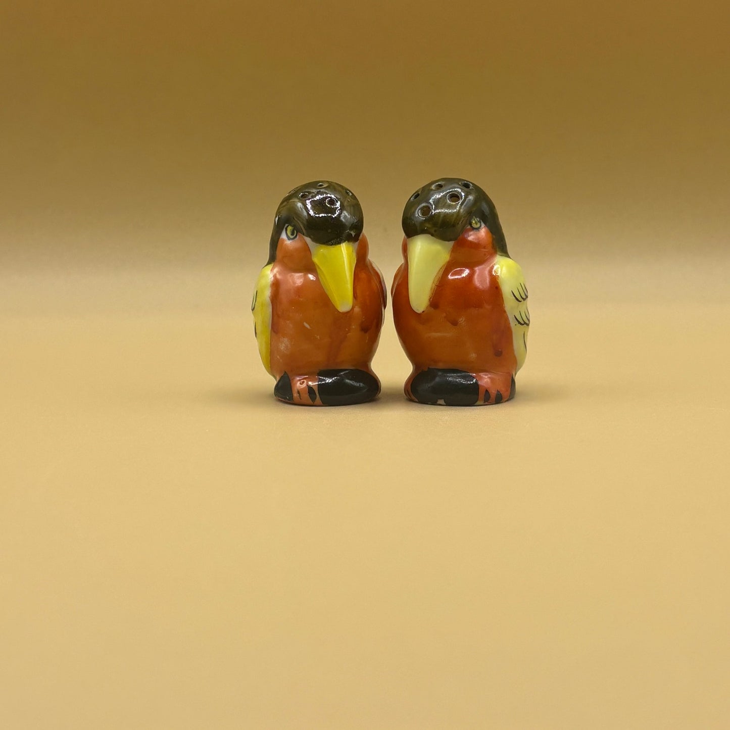 Vintage Japanese Robin Salt and Pepper Shakers