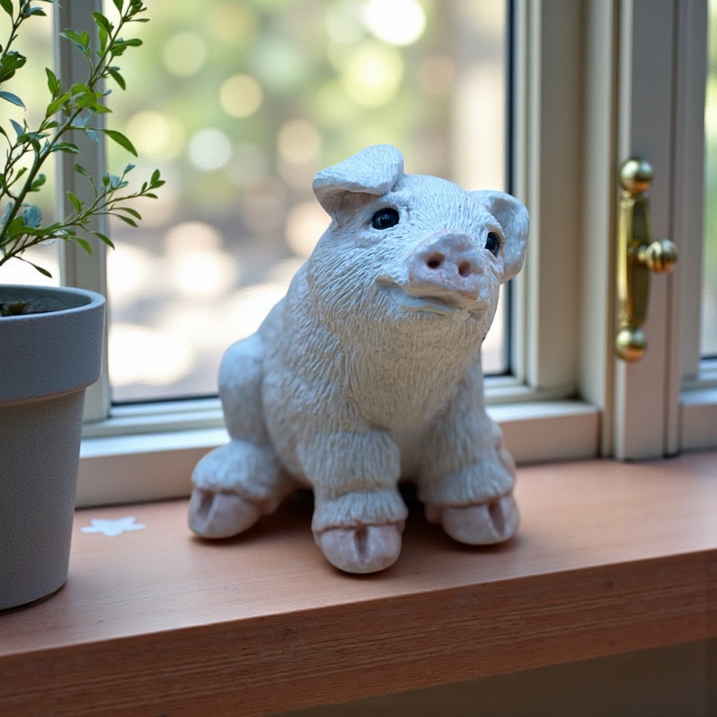 Stone Critters 1987 Pig Figurine by United Design – Made in USA