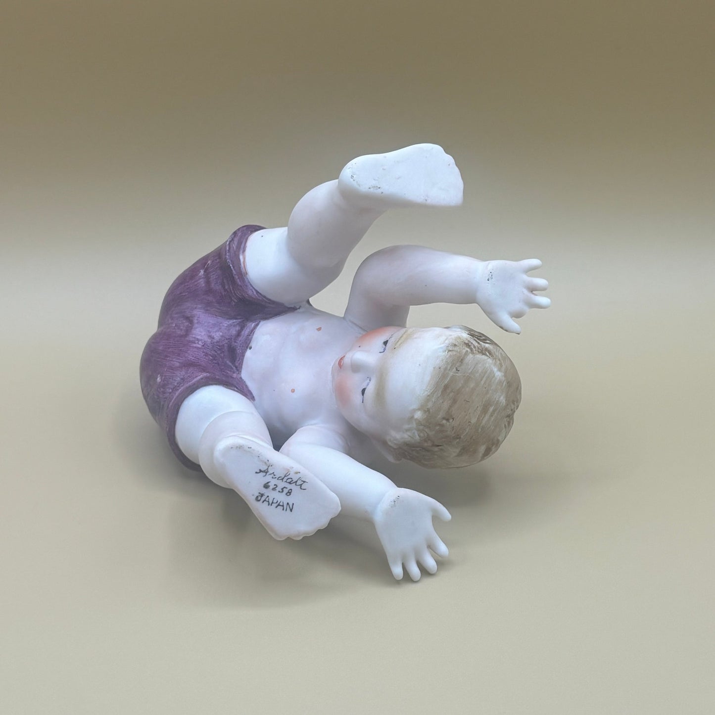 Vintage Lenwile Ardalt Japan Baby Doing Headstand Figurine