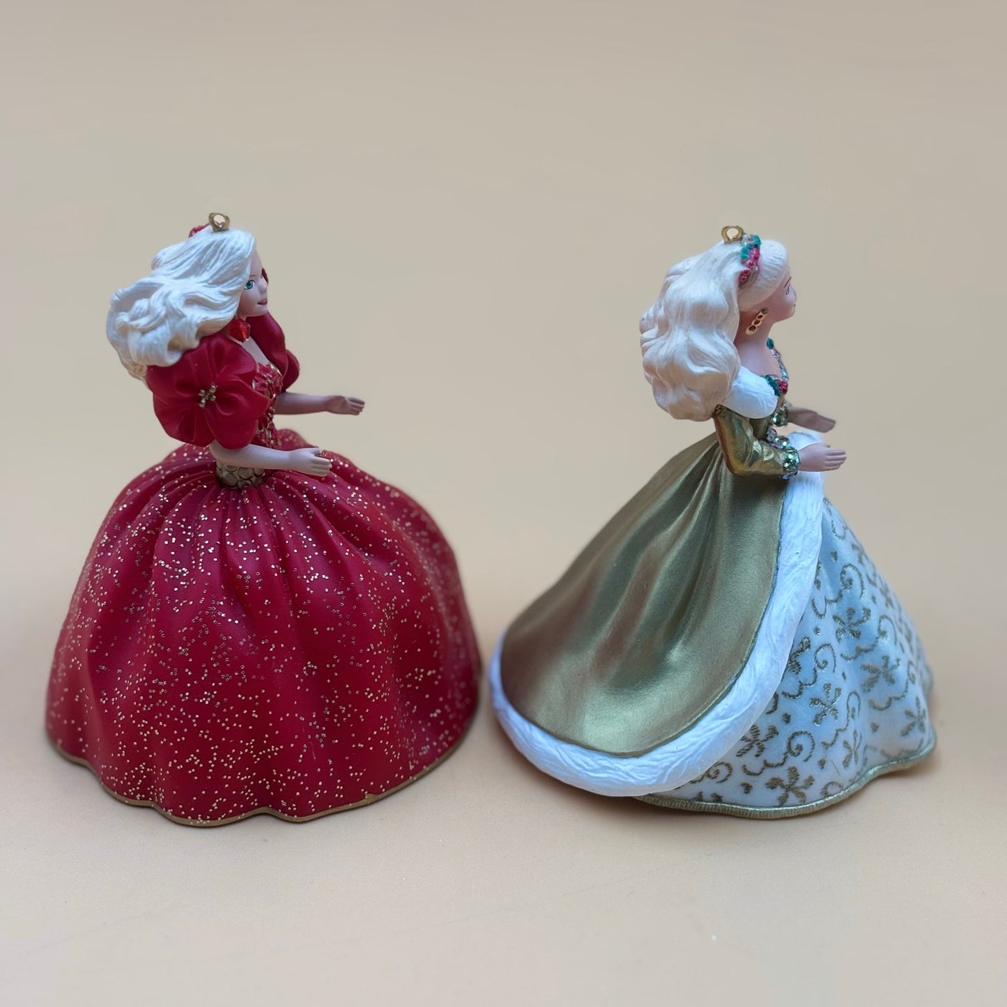 Hallmark Barbie “Holiday Barbie” Ornament Pair – 1993 & 1998 Editions