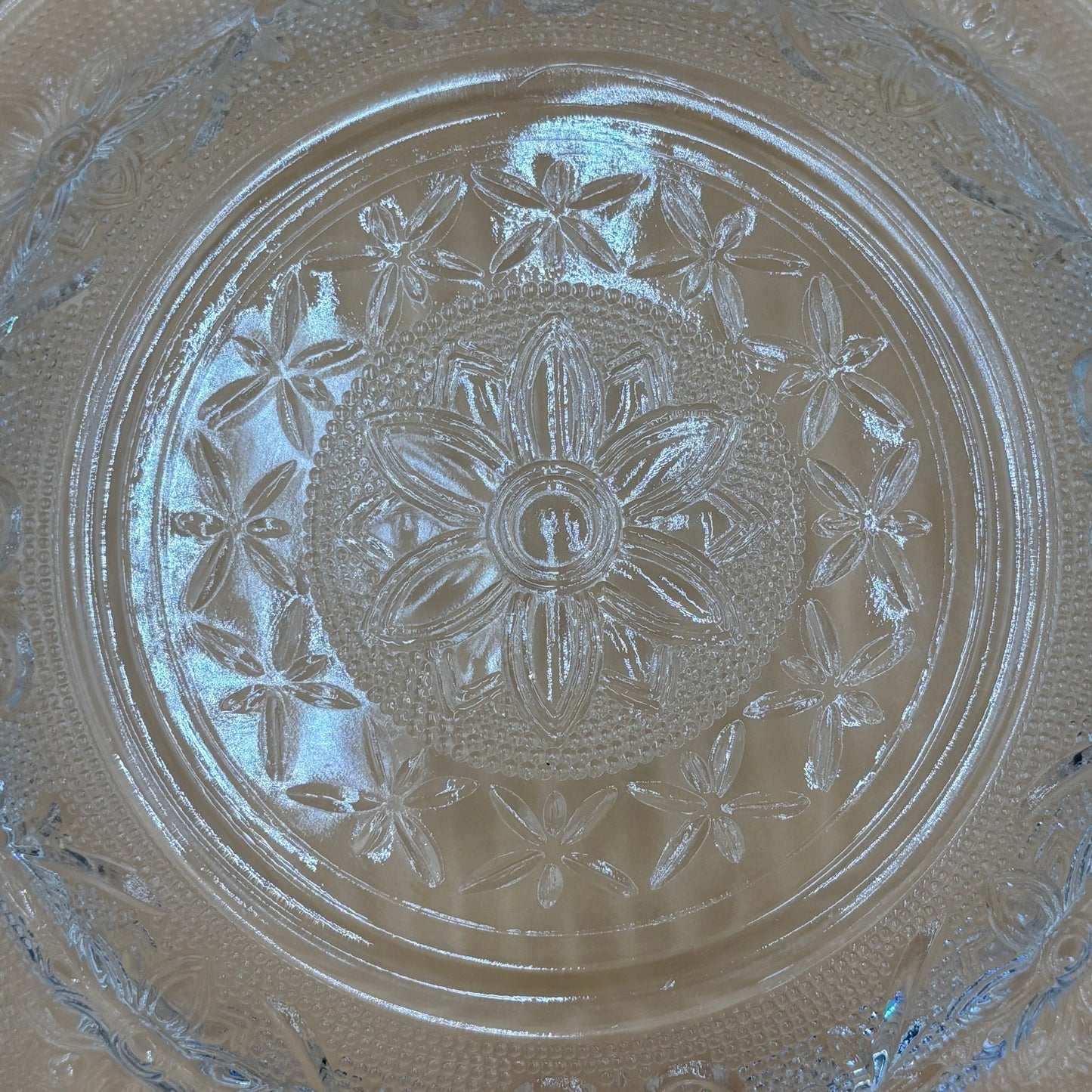 Vintage Anchor Hocking Crystal Sandwich Butter Dish