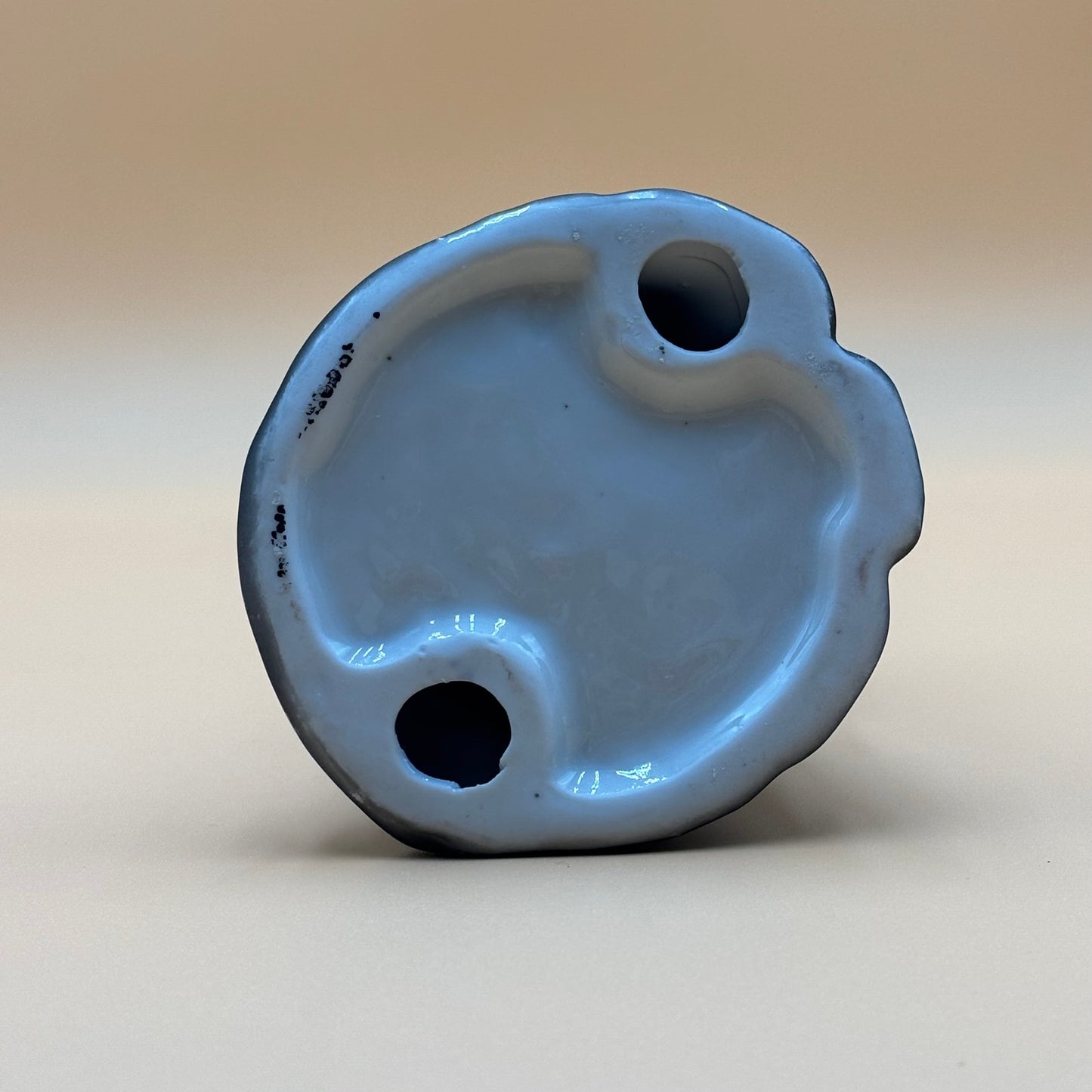 Vintage Porcelain Elegant Lady Figurine in Black Dress with Hat