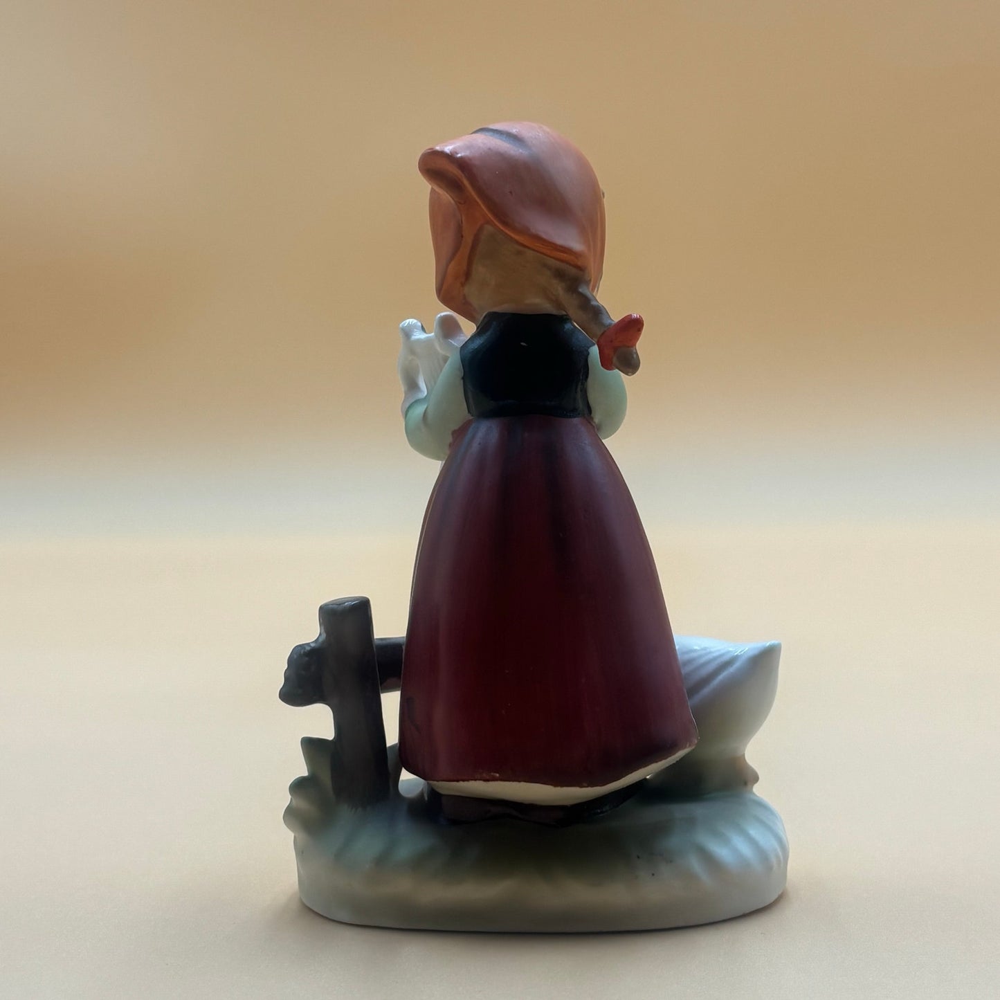 Vintage Erich Stauffer Girl with Lyre & Duck Figurine #44/96