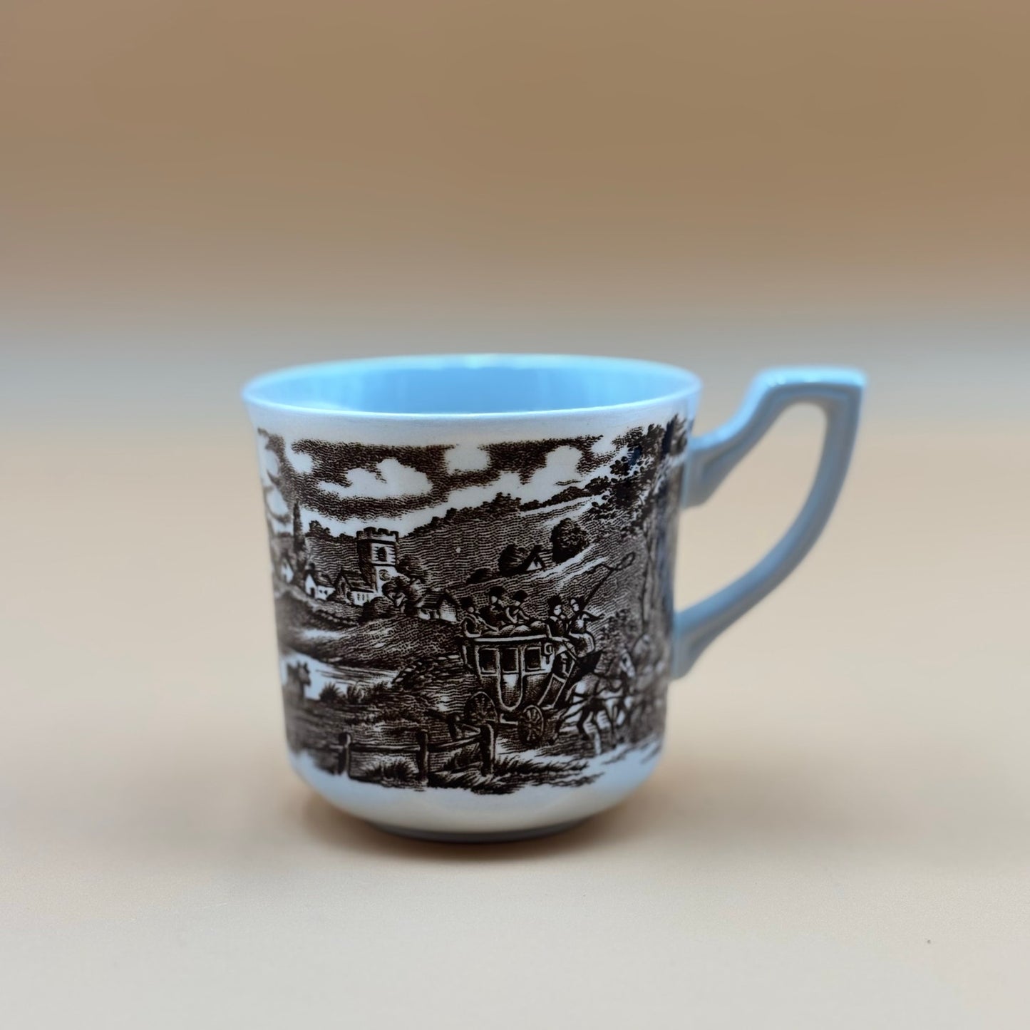 Royal Staffordshire Stratford Stage Cup and Saucer – J.&G. Meakin England