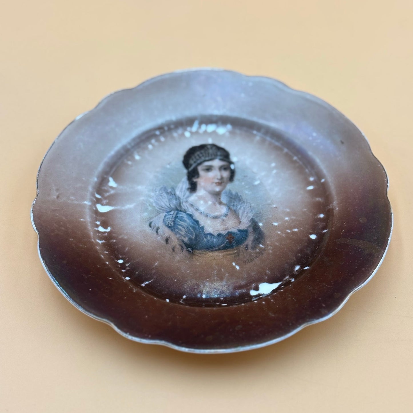 Antique Franz Anton Mehlem Marie Louise Cabinet Plate – Germany