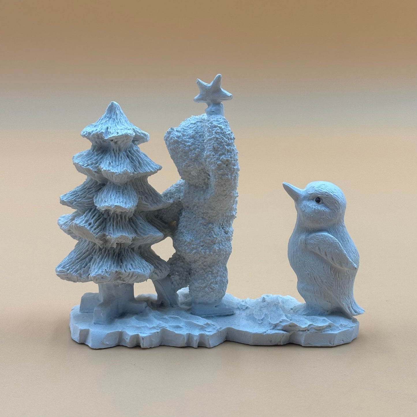 1993 Avery Creations ACS Winter Scene Figurine – Child with Bird and Tree