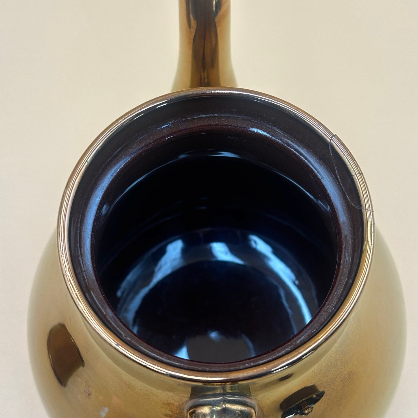 Gibson & Sons England Copper Lusterware Teapot & Coffee Pot Set – Smooth Finish