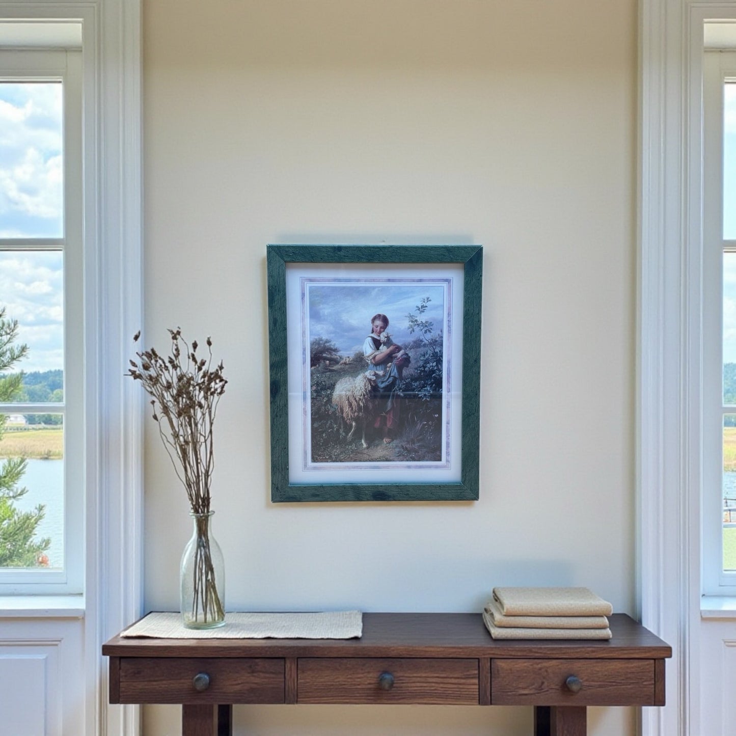 Framed Print – “The Shepherdess” by Johann Baptist Hofner (1994)