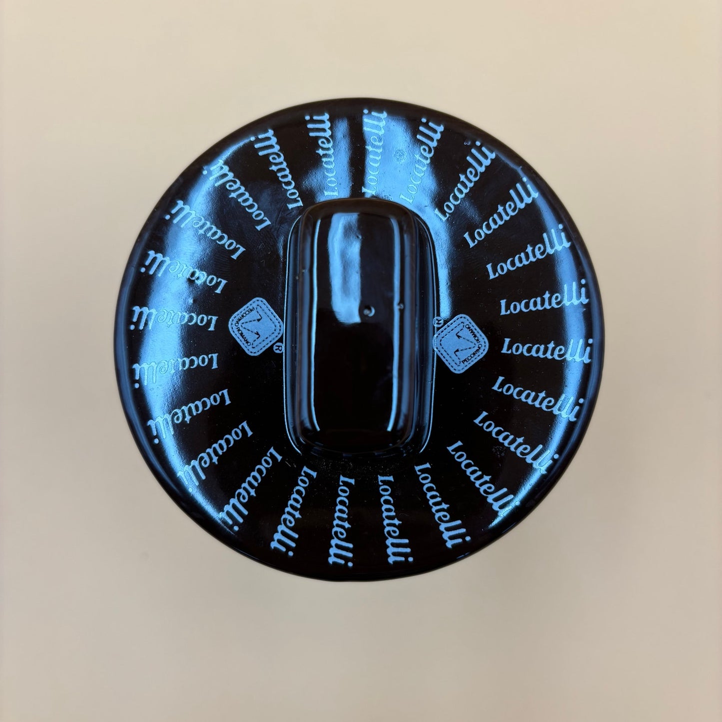 Locatelli Cheese Jar with Lid – Ceramic Formaggiera with Box