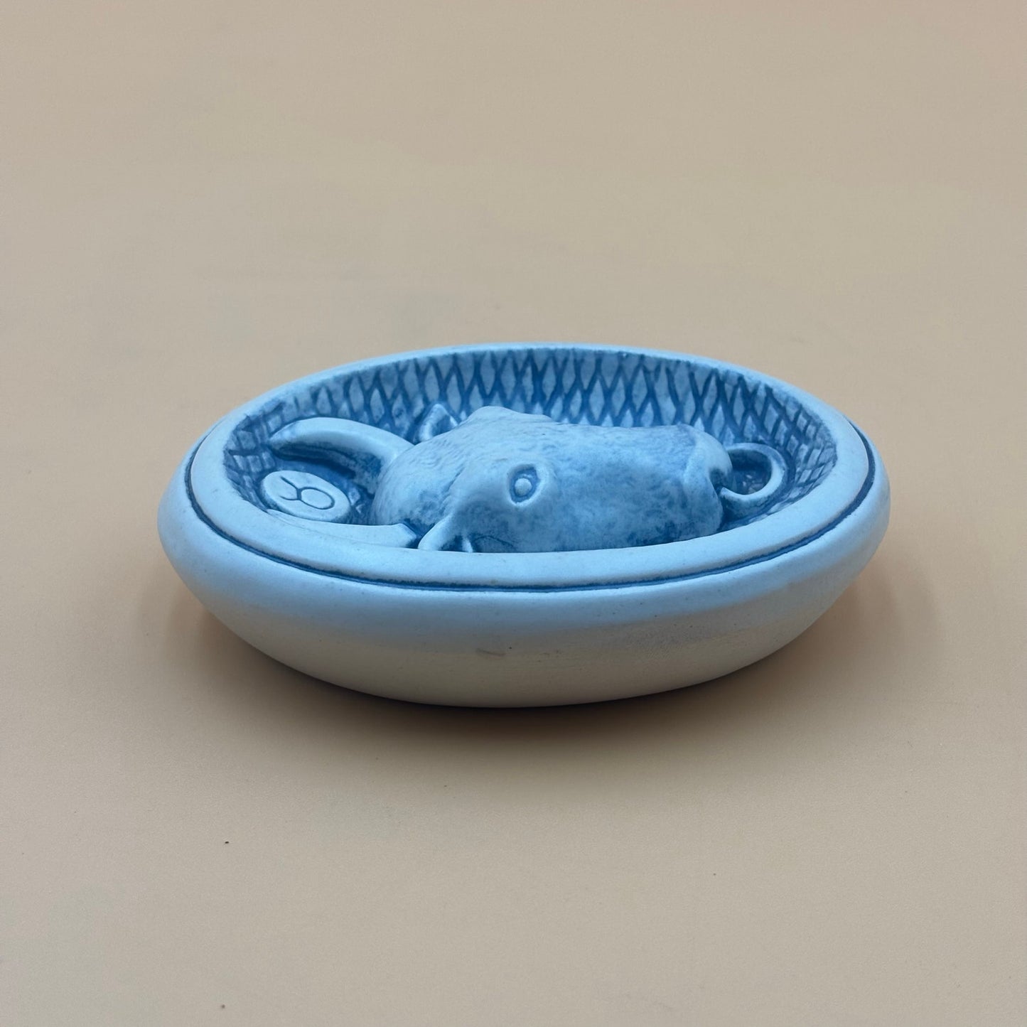 JIE Gantofta Sweden Zodiac Vintage Wall Plaque – Taurus Bull Relief