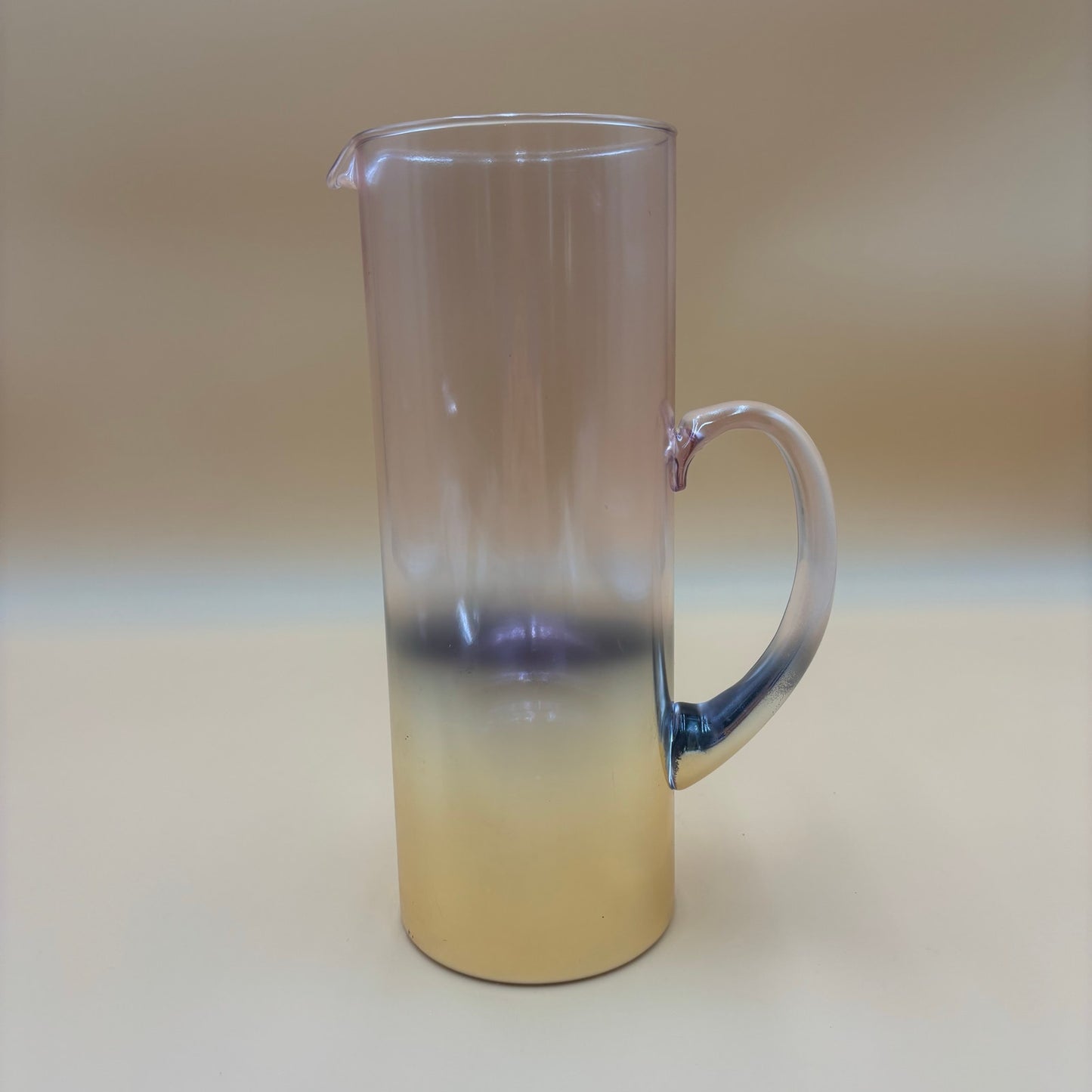 Ombre Iridescent Glass Pitcher — Debi Lily “Golden Rose” Collection