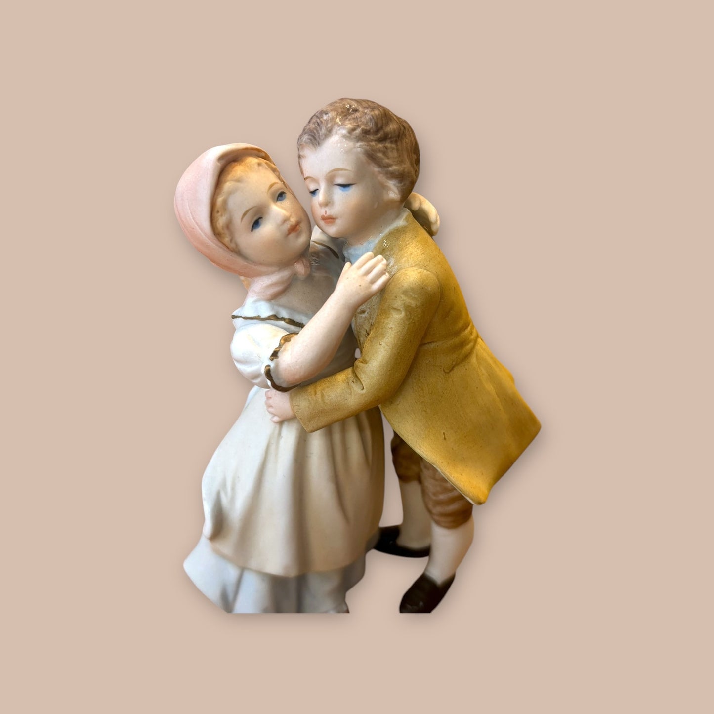 Handpainted Lenwile China Ardalt Young Couple - Colonial American 5” Figurine