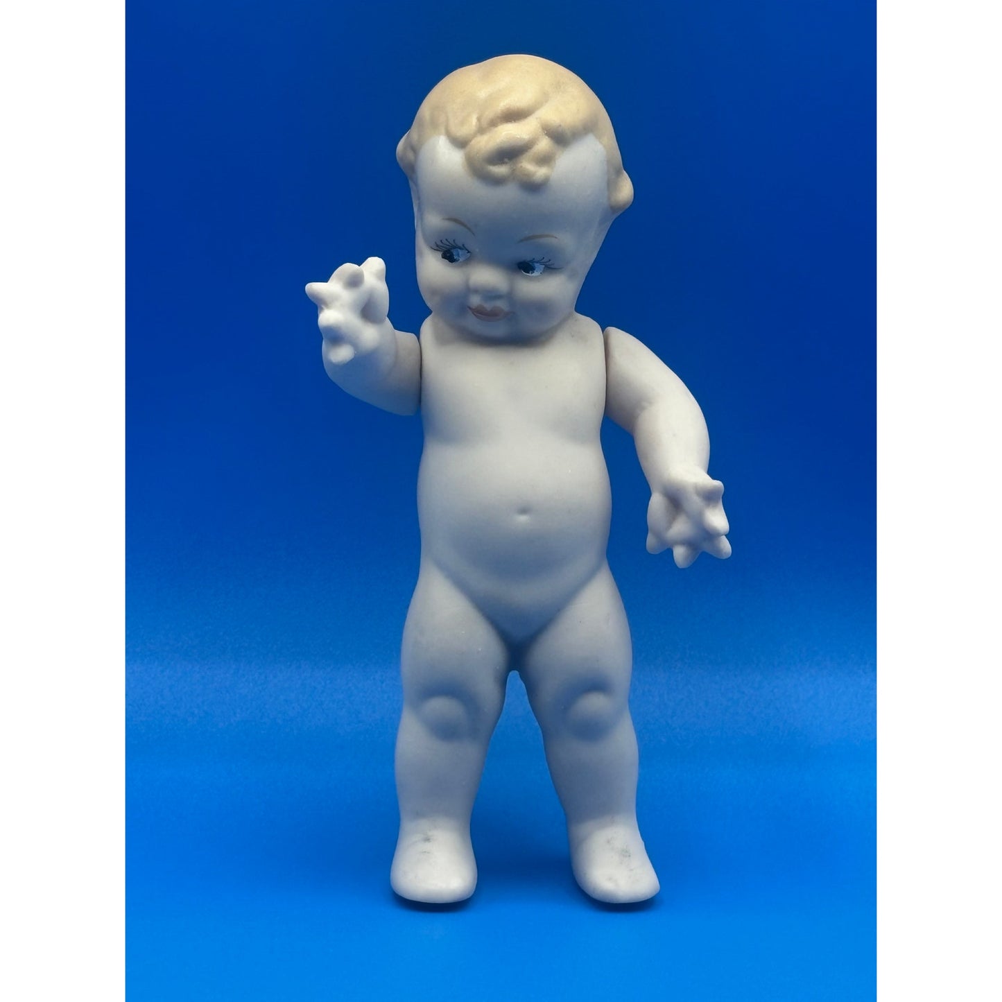 Vintage Shackman 5" All-Bisque Doll with Movable Arms and Frozen Bottom