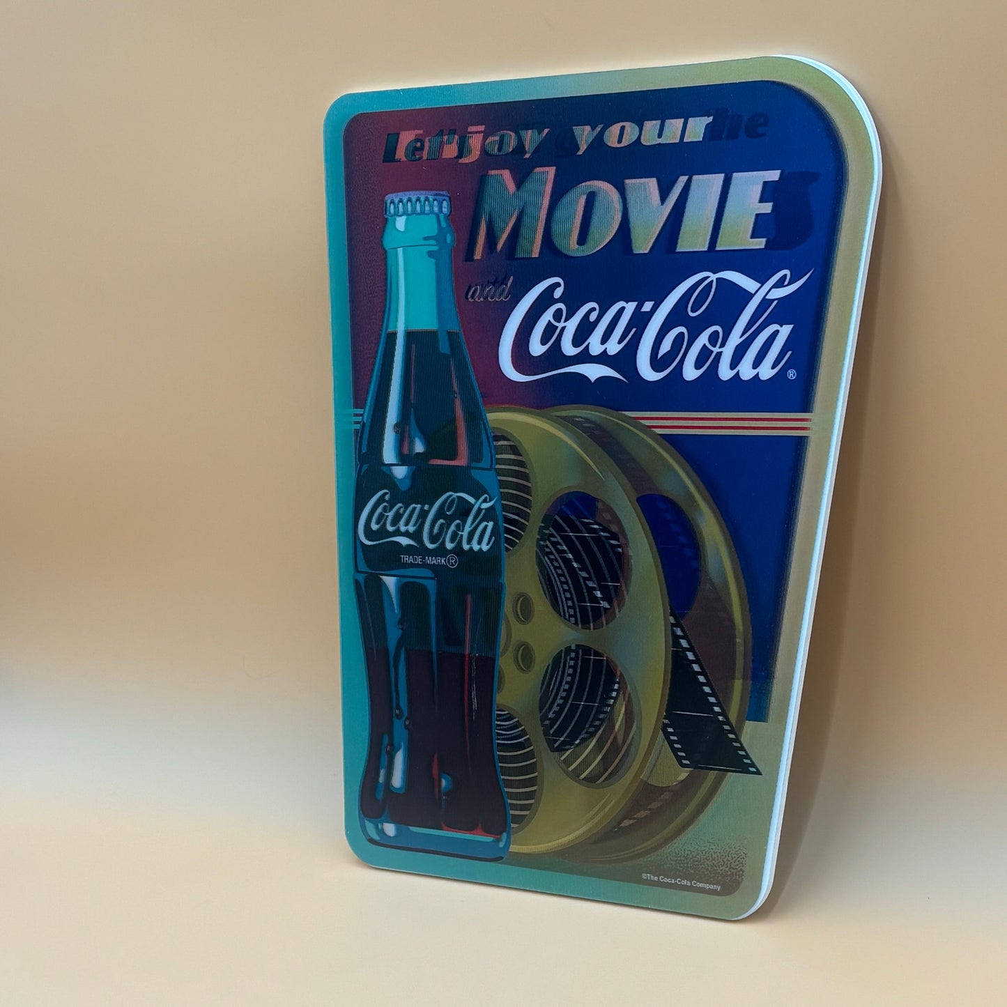 Coca-Cola Lenticular Wall Sign – “Let’s All Go to the Movies”