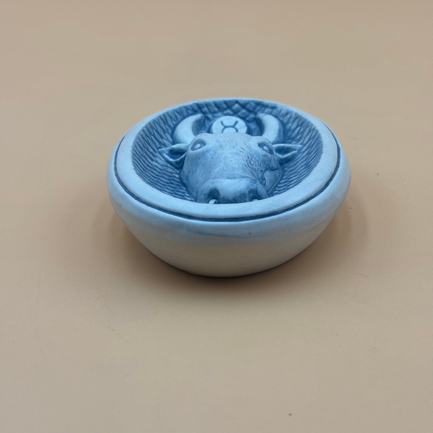 JIE Gantofta Sweden Zodiac Vintage Wall Plaque – Taurus Bull Relief