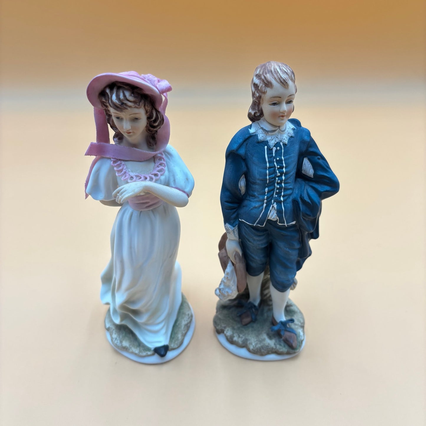 Victorian Couple Lefton China KW387 Limited Edition Figurines – Pair
