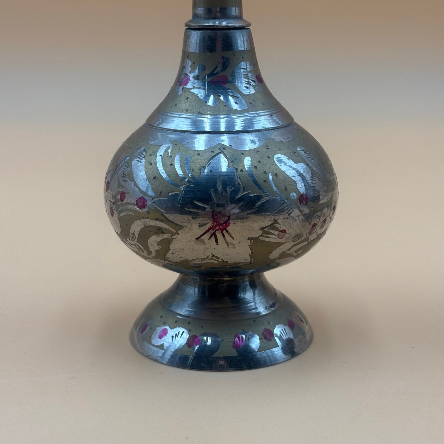 India Hand-Painted Holy Water Three-Piece Set