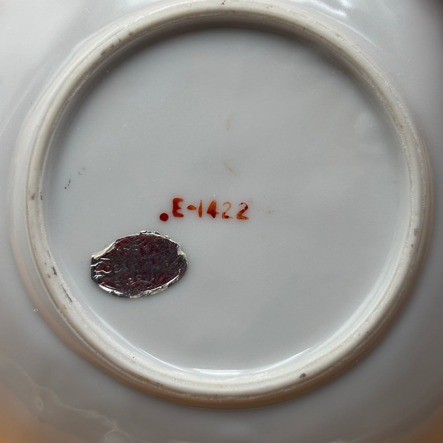 Hand-Painted Vintage Pink Rose Porcelain Shell Dish