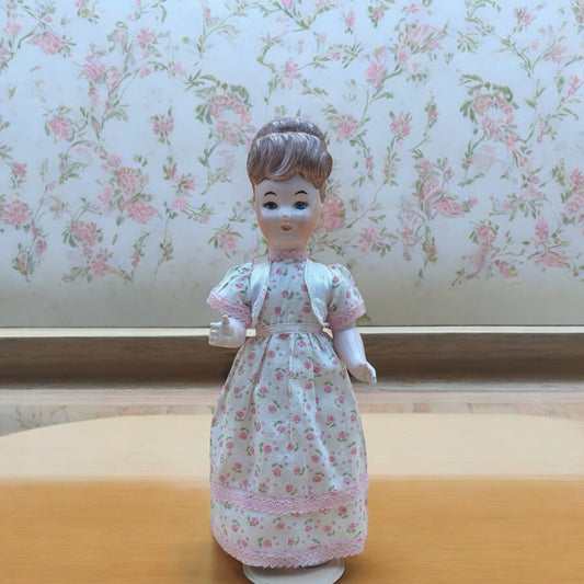 Vintage 1968 All - Porcelain Baby Boy Doll - Project Piece