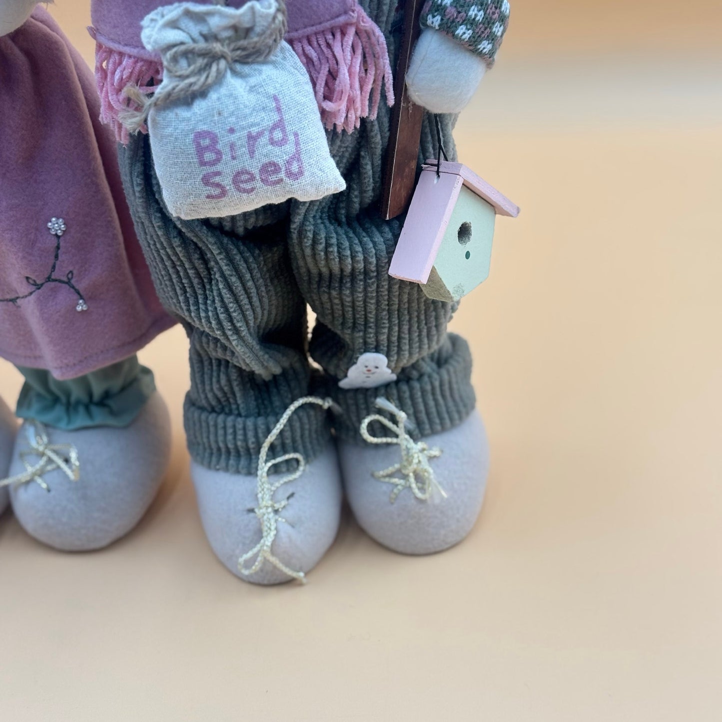 Winter Friends Snowman Couple Plush Décor – 18” Tall