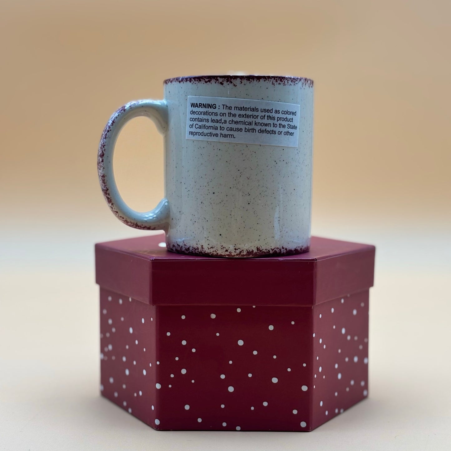 Vintage Snowman Mug with Matching Holiday Box