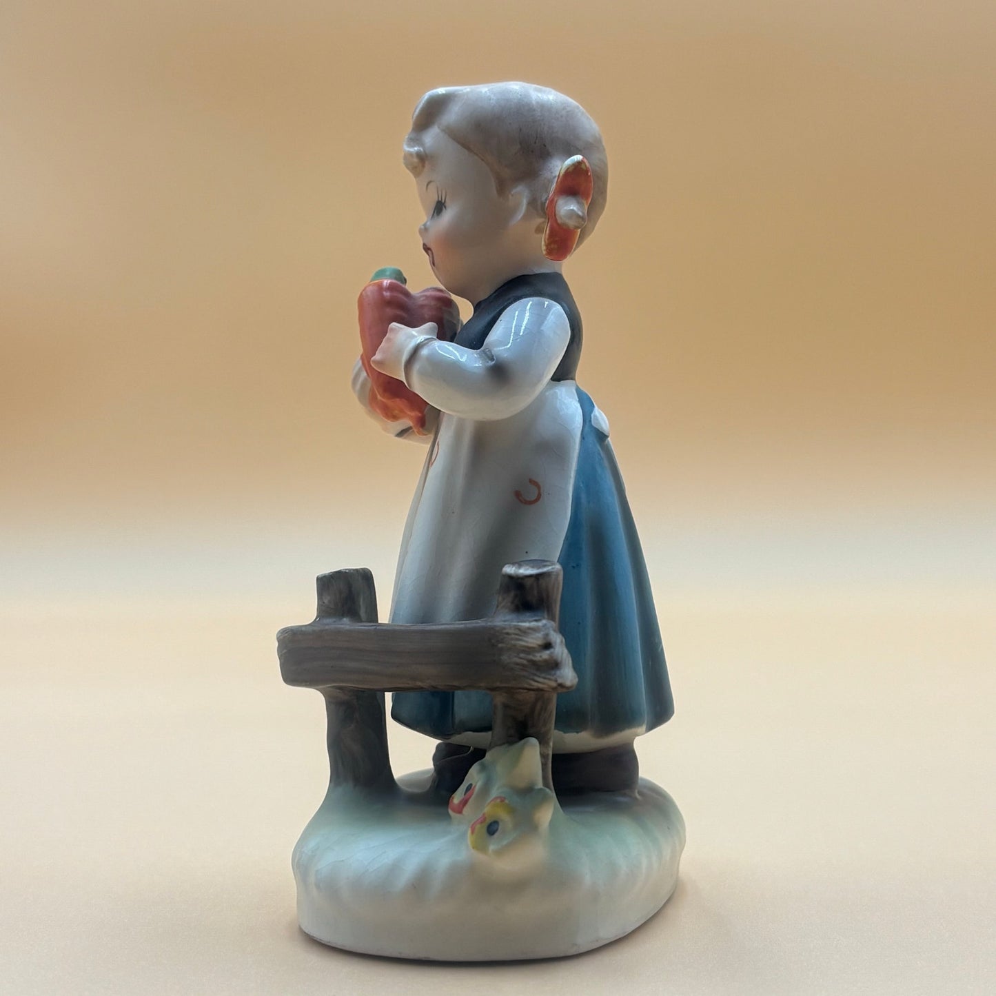 Vintage Erich Stauffer Figurine - Little Girl with Carrots #44/169 Japan