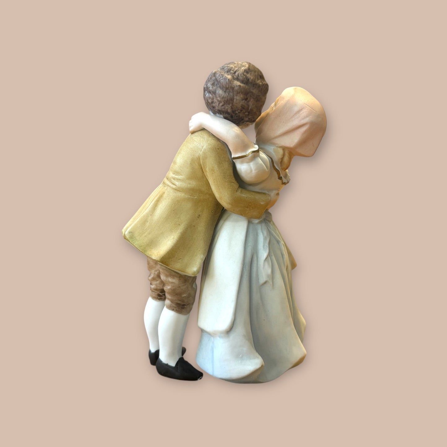 Handpainted Lenwile China Ardalt Young Couple - Colonial American 5” Figurine