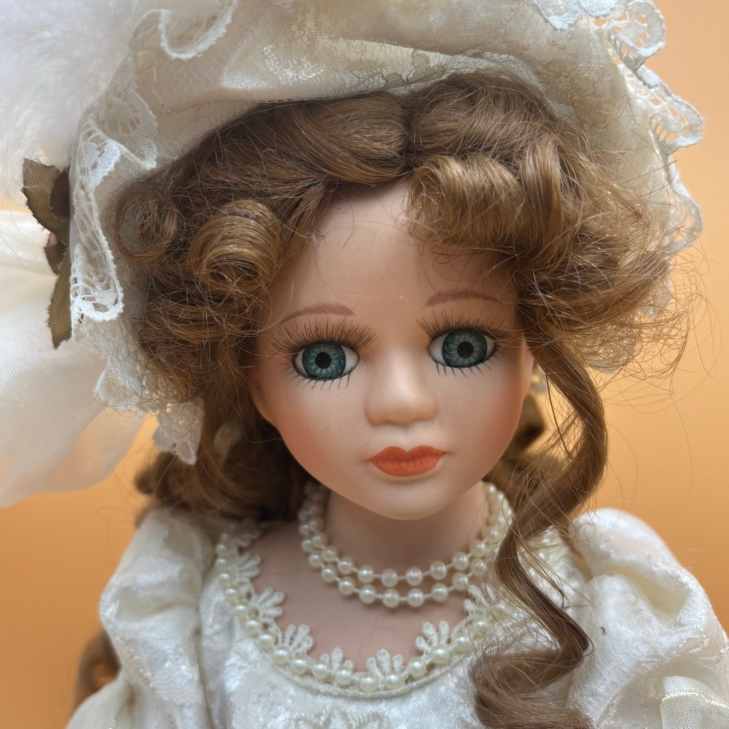 Victorian Style Porcelain Bride Doll - Numbered 1544-2024  ✏️ DETAILS: