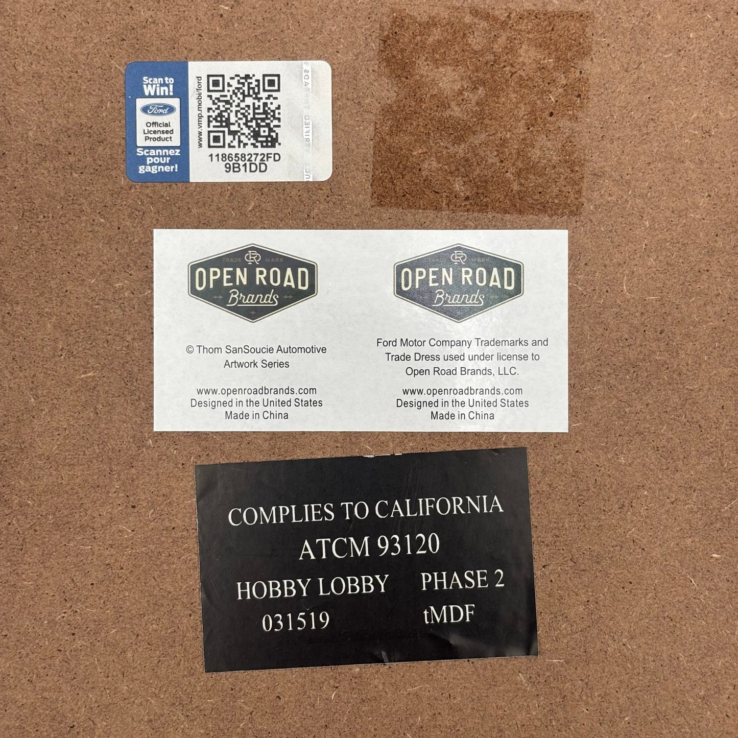 Ford Mustang 3D Lenticular Wall Art by Thomas Sturges (13”)