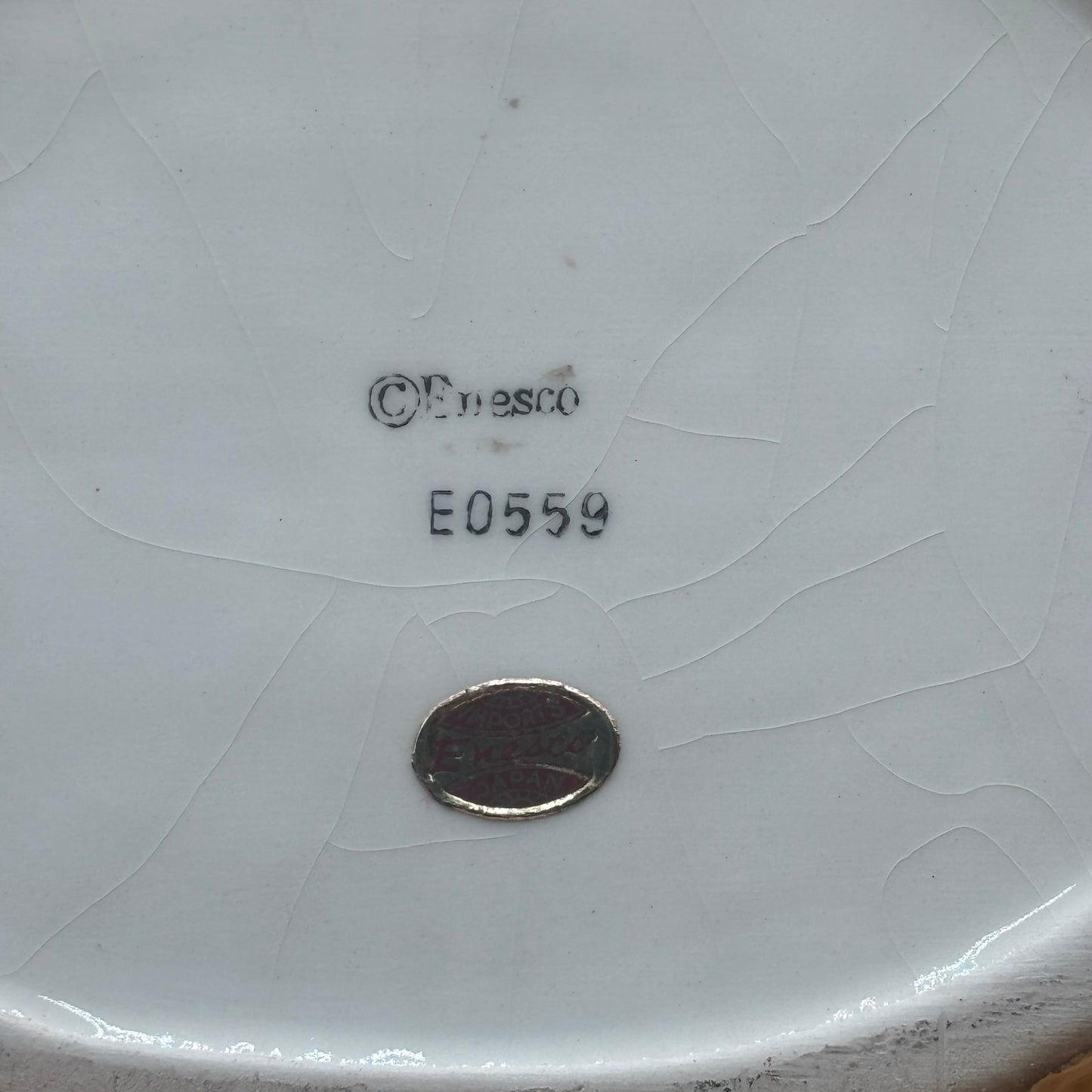 Vintage Enesco Ceramic Easter Bunny Planter/Basket E0559 Large