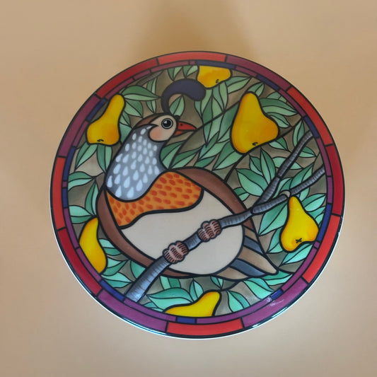 Vintage Mikasa "Pear Tree" Lidded Ceramic Box by Dan Scannell 1980s-90s