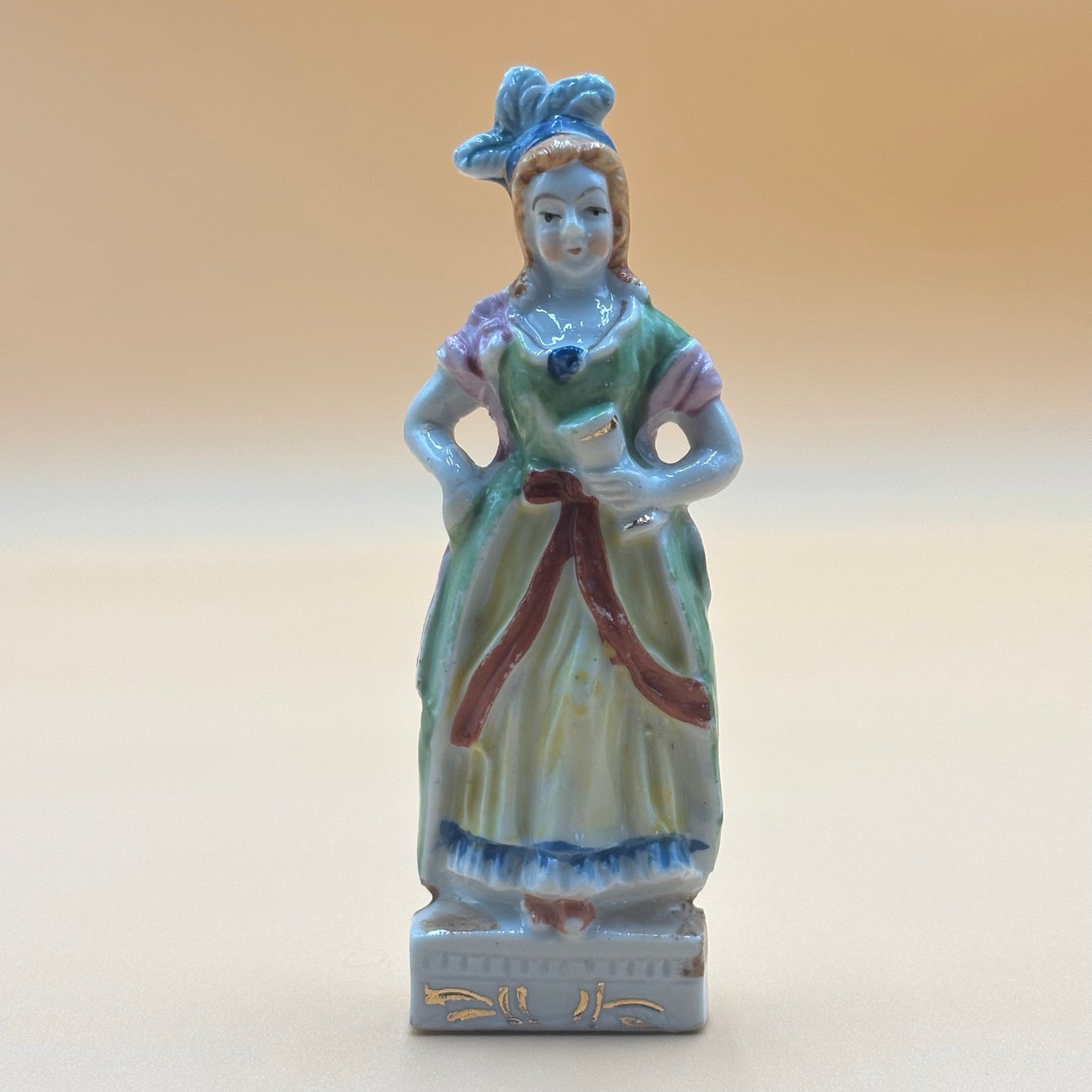 Vintage Victorian Occupied Japan Porcelain Figurine Set of 3 - Colonial Characters