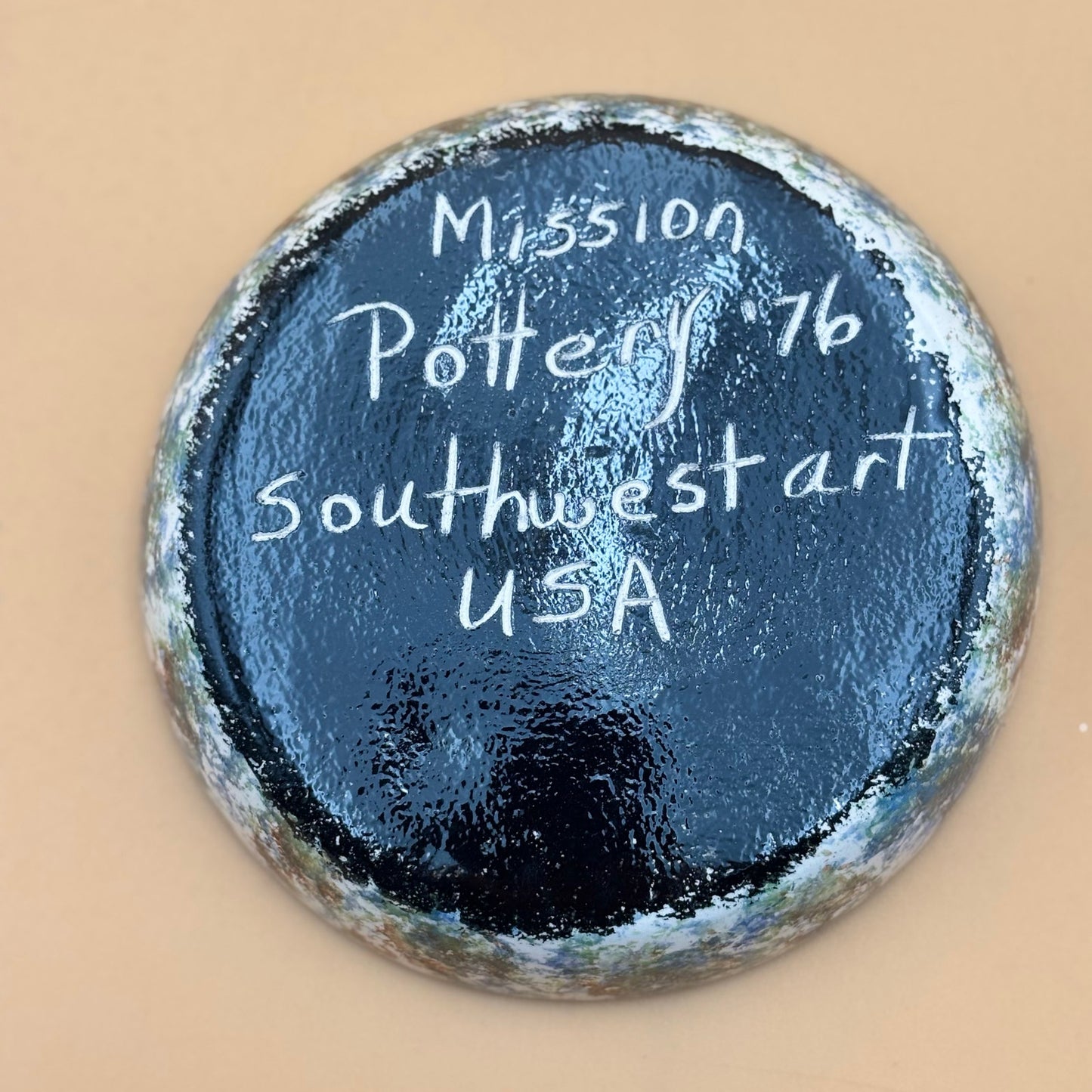 Vintage Mission Pottery Southwest Cactus Dish (1976)