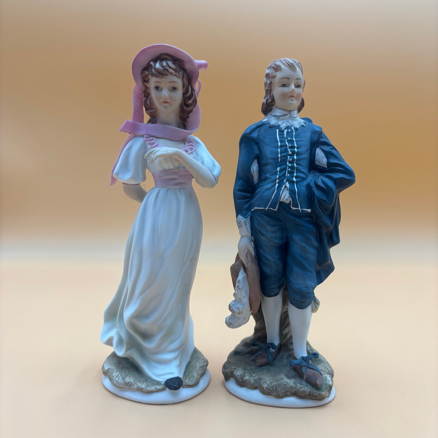 Victorian Couple Lefton China KW387 Limited Edition Figurines – Pair