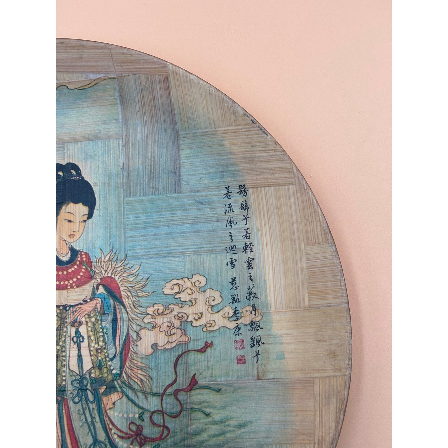 Bamboo Plates “Flowers Scattered by the Goddess” & “Goddess of the Lo River”