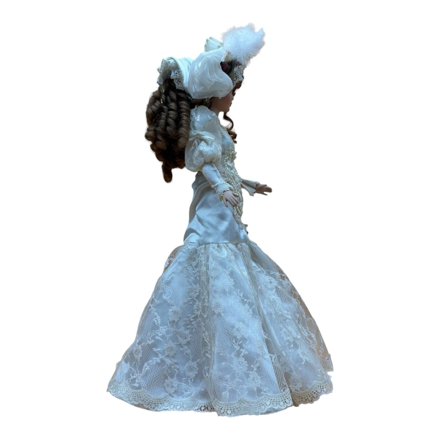 Victorian Style Porcelain Bride Doll - Numbered 1544-2024  ✏️ DETAILS: