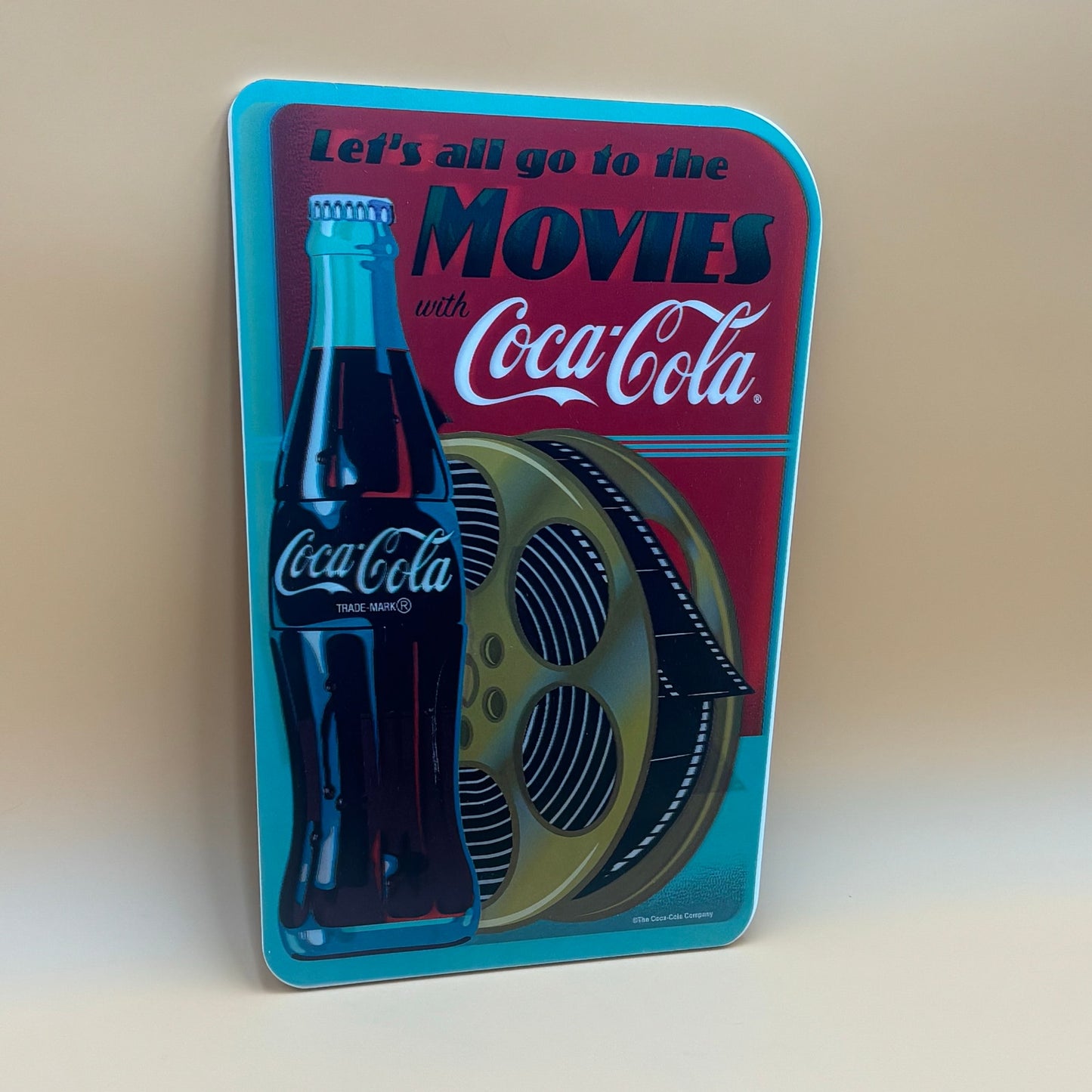 Coca-Cola Lenticular Wall Sign – “Let’s All Go to the Movies”